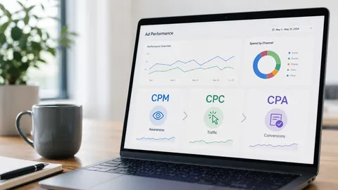 Dijital reklam metrikleri CPM, CPC ve CPA için blog kapak görseli